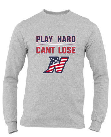 Northern Patriots Play Hard, Can't Lose Men's Premium LS T-Shirt