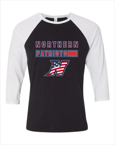 Northern Patriots Mascot #7 Men's Baseball T-Shirt