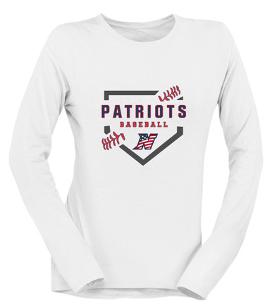 Northern Patriots Baseball #2 Women's Premium LS T-Shirt