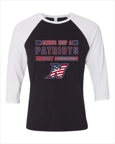 Northern Patriots Mindset Men's Baseball T-Shirt