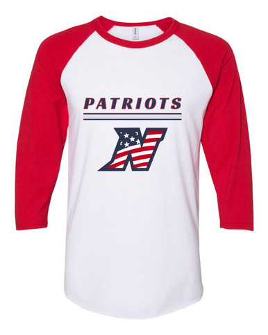 Northern Patriots Mascot #8 Women's Baseball T-Shirt
