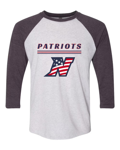 Northern Patriots Mascot #8 Men's Baseball T-Shirt