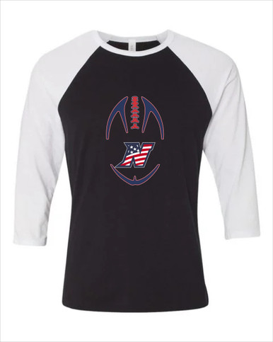 Northern Patriots Football #4 Women's Baseball T-Shirt