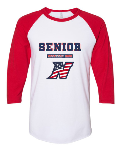 Northern Patriots Senior #2 Men's Baseball T-Shirt