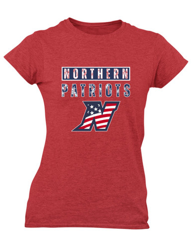 Northern Patriots Mascot #9 Women's Premium SS T-Shirt