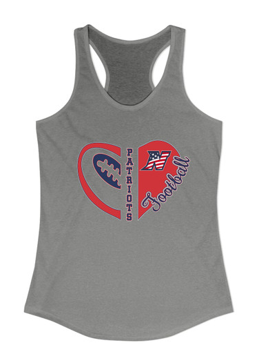 Northern Patriots Heart Football Women's Tank Top