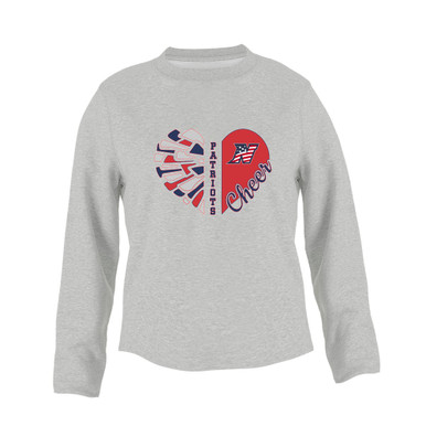 Northern Patriots Heart Cheer Women's Sweatshirt