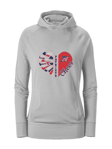 Northern Patriots Heart Cheer Women's Hoodie