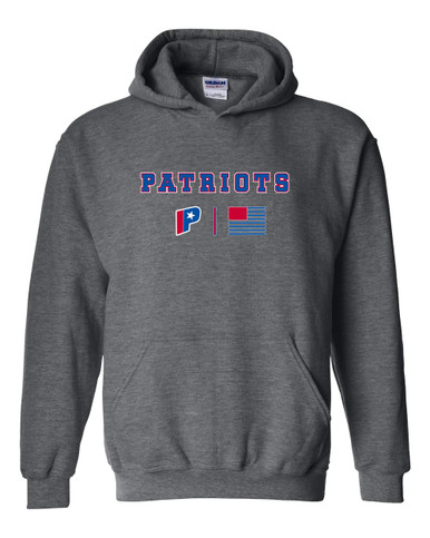 Parkview Patriots Team Colors Flag Men's Hoodie