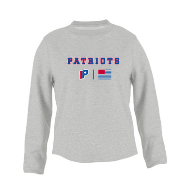 Parkview Patriots Team Colors Flag Women's Sweatshirt