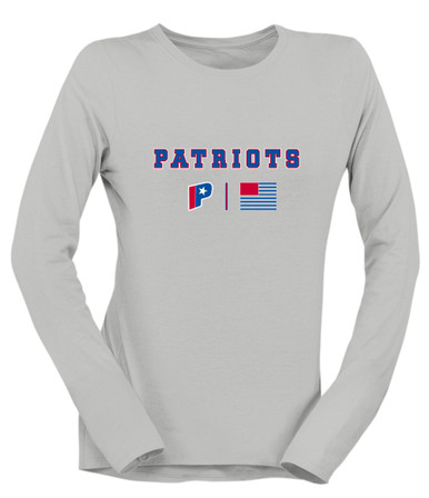 Parkview Patriots Team Colors Flag Women's Premium LS T-Shirt