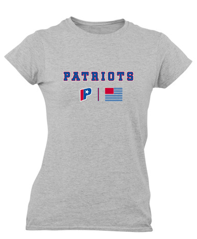 Parkview Patriots Team Colors Flag Women's Premium SS T-Shirt