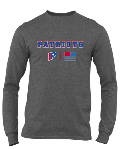 Parkview Patriots Team Colors Flag Men's Premium LS T-Shirt