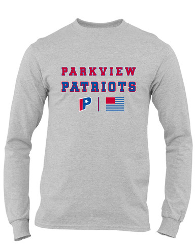 Parkview Patriots Spirit Flag Men's LS T-Shirt