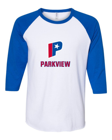 Parkview Patriots Mascot #2 Women's Baseball T-Shirt
