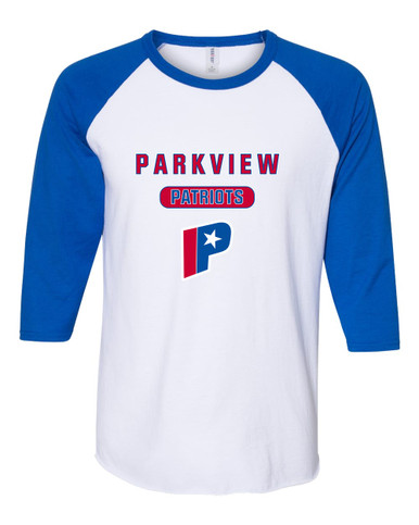 Parkview Patriots Mascot #3 Men's Baseball T-Shirt