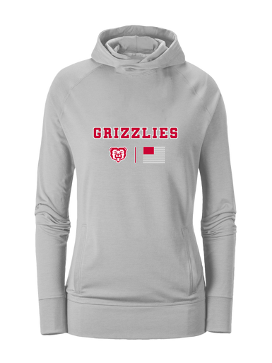 McMinnville Grizzlies Team Colors Flag Women's Hoodie