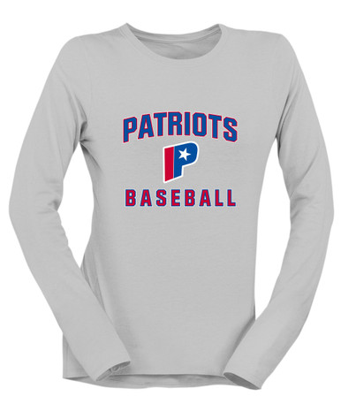 Parkview Patriots Baseball #1 Women's LS T-Shirt