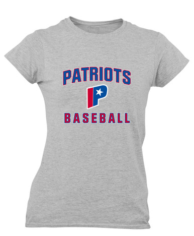 Parkview Patriots Baseball #1 Women's Premium SS T-Shirt