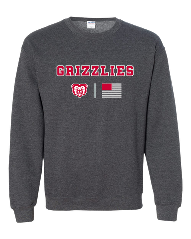 McMinnville Grizzlies Team Colors Flag Men's Sweatshirt