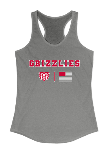McMinnville Grizzlies Team Colors Flag Women's Tank Top