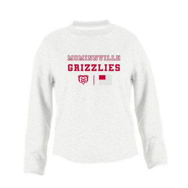 McMinnville Grizzlies Spirit Flag Women's Sweatshirt