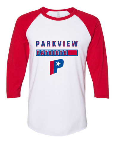 Parkview Patriots Mascot #7 Women's Baseball T-Shirt