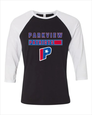 Parkview Patriots Mascot #7 Men's Baseball T-Shirt