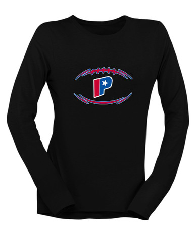 Parkview Patriots Football #3 Women's LS T-Shirt