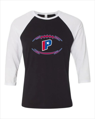 Parkview Patriots Football #3 Women's Baseball T-Shirt