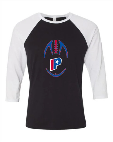 Parkview Patriots Football #4 Women's Baseball T-Shirt