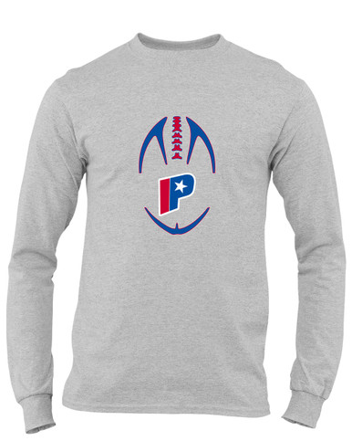 Parkview Patriots Football #4 Men's LS T-Shirt
