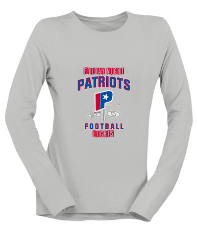 Parkview Patriots Football #6 Women's Premium LS T-Shirt