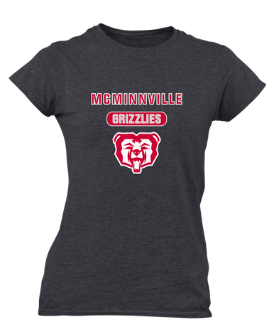 McMinnville Grizzlies Mascot #3 Women's SS T-Shirt