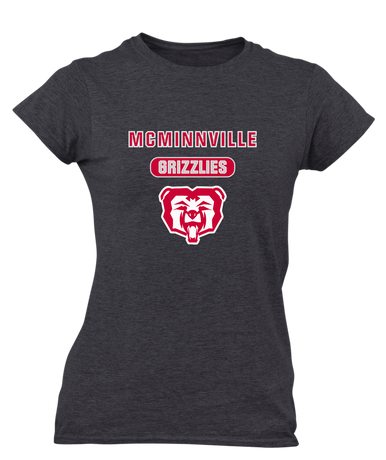 McMinnville Grizzlies Mascot #3 Women's Premium SS T-Shirt