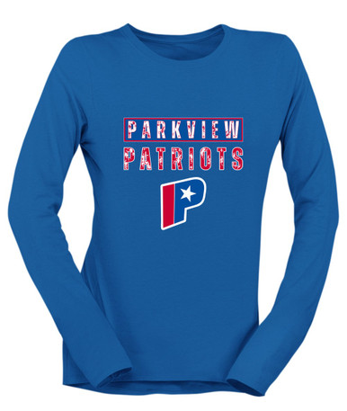 Parkview Patriots Mascot #9 Women's LS T-Shirt