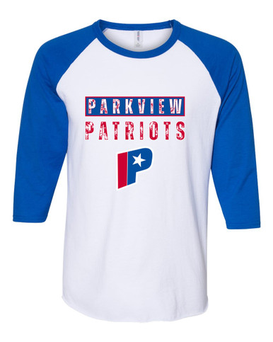 Parkview Patriots Mascot #9 Women's Baseball T-Shirt