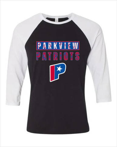 Parkview Patriots Mascot #9 Men's Baseball T-Shirt