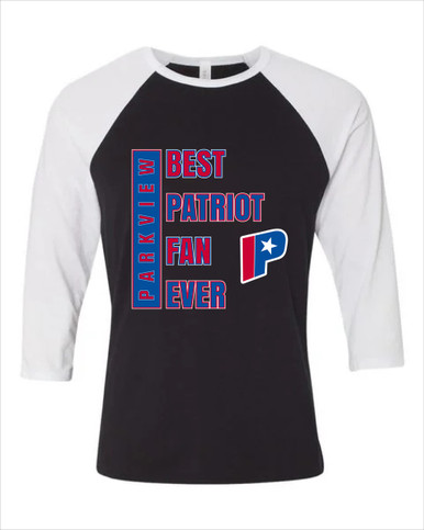 Parkview Patriots Best Patriot Fan Women's Baseball T-Shirt