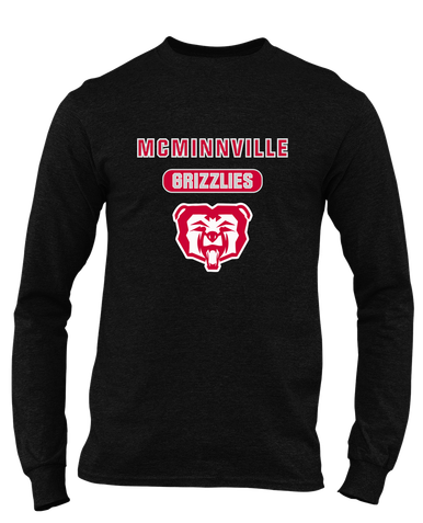 McMinnville Grizzlies Mascot #3 Men's LS T-Shirt