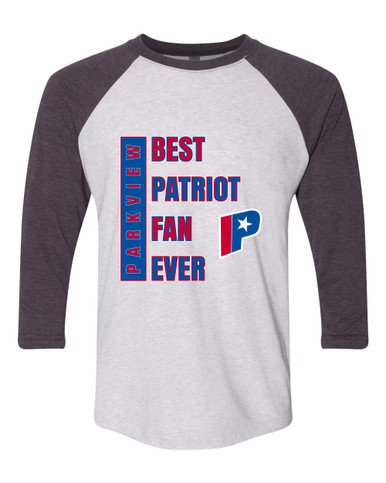 Parkview Patriots Best Patriot Fan Men's Baseball T-Shirt