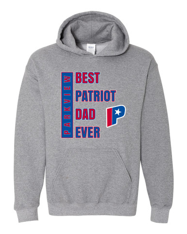 Parkview Patriots Best Patriot Dad Men's Hoodie