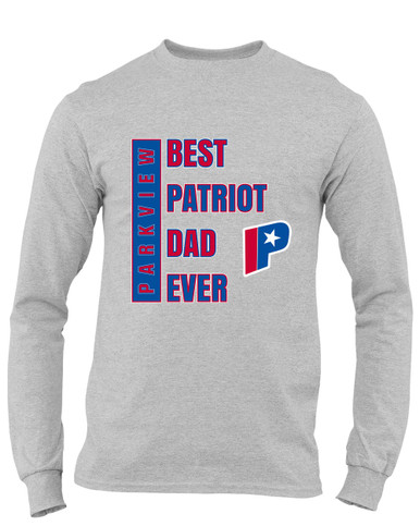 Parkview Patriots Best Patriot Dad Men's LS T-Shirt