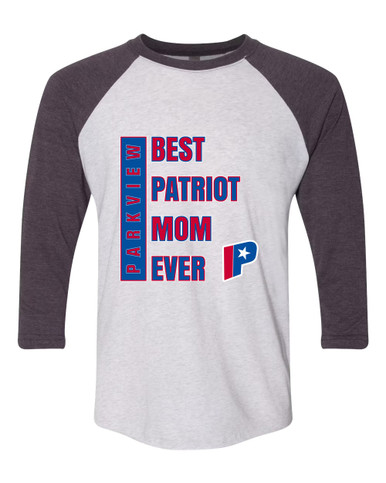 Parkview Patriots Best Patriot Mom Women's Baseball T-Shirt