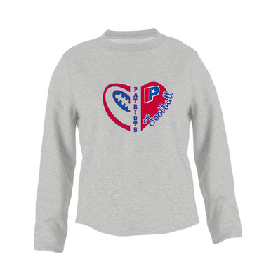Parkview Patriots Heart Football Women's Sweatshirt