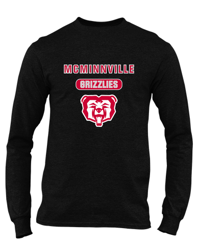 McMinnville Grizzlies Mascot #3 Men's Premium LS T-Shirt