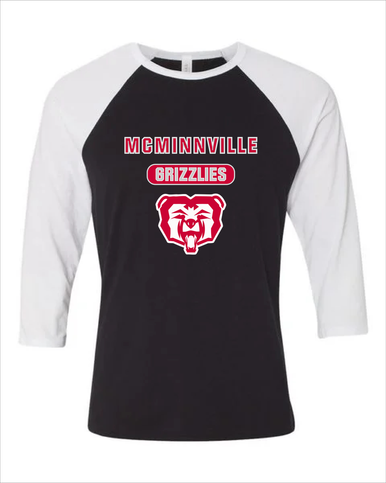 McMinnville Grizzlies Mascot #3 Men's Baseball T-Shirt