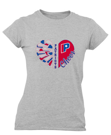 Parkview Patriots Heart Cheer Women's SS T-Shirt
