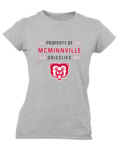 McMinnville Grizzlies Property Of Women's SS T-Shirt