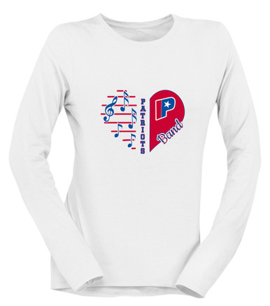 Parkview Patriots Heart Band Women's Premium LS T-Shirt
